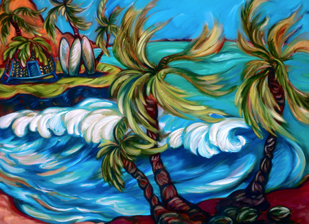 Kim Mcdonald ハワイアンアート　ジクレー版画 Kim Mcdonald ハワイアンアート ジクレー版画 Hawaiian prints